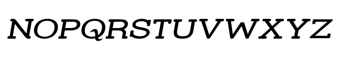 Street Slab Upper - Wide Italic Font UPPERCASE