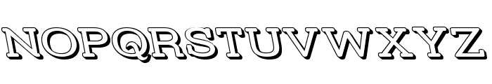 Street Slab - Wide 3D Rev Font UPPERCASE