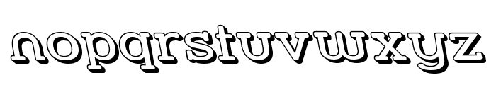Street Slab - Wide 3D Rev Font LOWERCASE