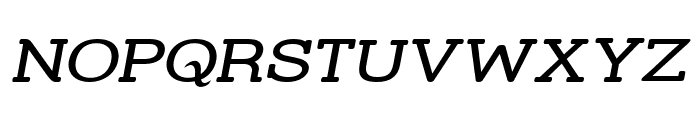 Street Slab - Wide Italic Font UPPERCASE