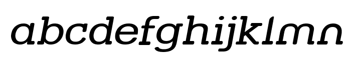 Street Slab - Wide Italic Font LOWERCASE
