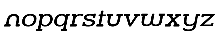 Street Slab - Wide Italic Font LOWERCASE