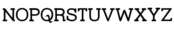 Street Slab Font UPPERCASE