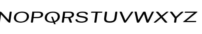 Street Variation - Expanded Italic Font UPPERCASE