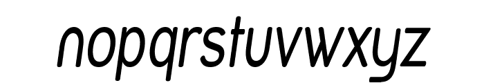 Street Variation - Narrow Italic Font LOWERCASE