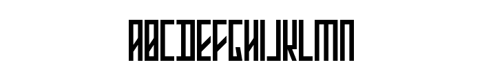Stretched Electrons Font LOWERCASE