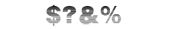 StripedSansBlack Font OTHER CHARS