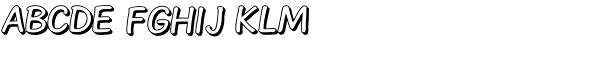 Stripwriter 3 D Font UPPERCASE