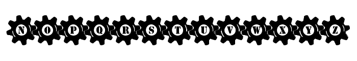 Stucked in Gears Font UPPERCASE