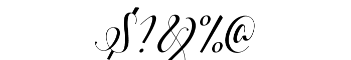 Stylish Calligraphy Demo Font OTHER CHARS