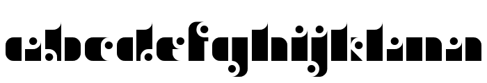 stencil funk Regular Font LOWERCASE