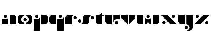 stencil funk Regular Font LOWERCASE