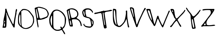 stickman Font UPPERCASE