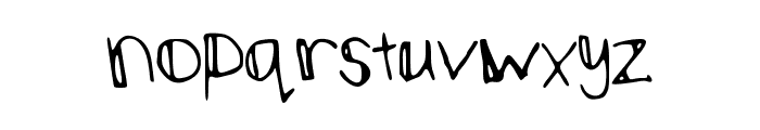 stickman Font LOWERCASE