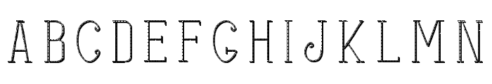 stitches shadow Font LOWERCASE