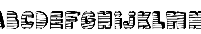 stripe3D Font LOWERCASE