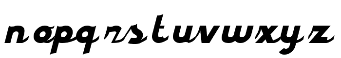 styroscript connected Font LOWERCASE