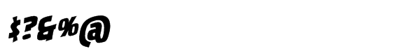Sucker Punch BB Italic Font OTHER CHARS