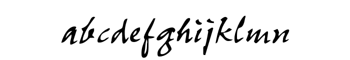 Sumibrush Font LOWERCASE