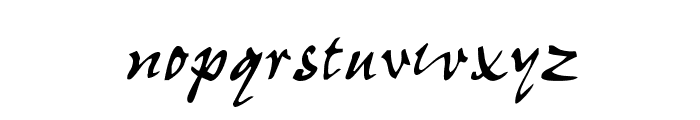 Sumibrush Font LOWERCASE