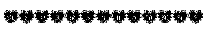 Summer's LaceHearts Font UPPERCASE