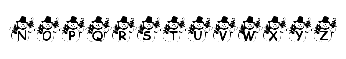 Summers Snowman Font UPPERCASE