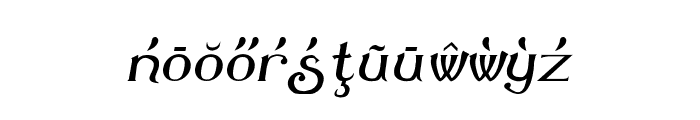 Summertime Extra Oblique Font LOWERCASE