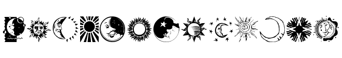 SunandMoon Font UPPERCASE