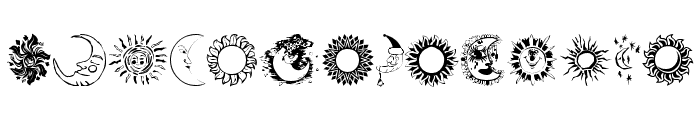 SunandMoon Font LOWERCASE