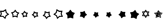 Super Stars Font LOWERCASE