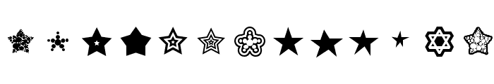 Super Stars Font LOWERCASE