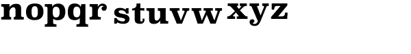 Superclarendon Bold Font LOWERCASE