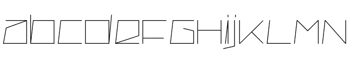 Superconductive Thin Font UPPERCASE