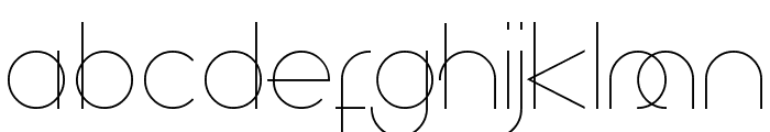 Superfine Light Font LOWERCASE