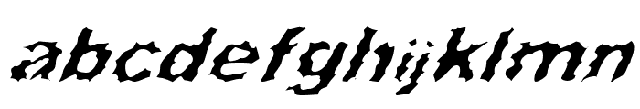 Surf Punx Italic Font LOWERCASE