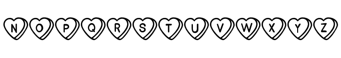 Sweet Hearts BV Font UPPERCASE