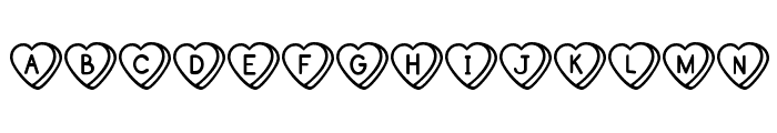 Sweet Hearts BV Font LOWERCASE