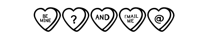 Sweet Hearts Font OTHER CHARS