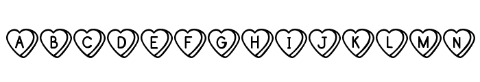 Sweet Hearts Font LOWERCASE