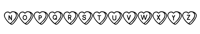 Sweet Hearts Font LOWERCASE