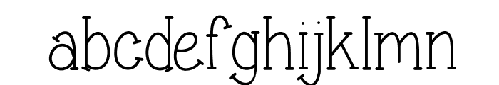 Sweet & sassy serif Font LOWERCASE