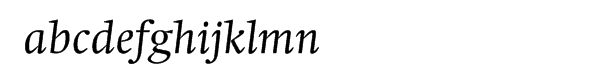 Swift® Italic Font LOWERCASE