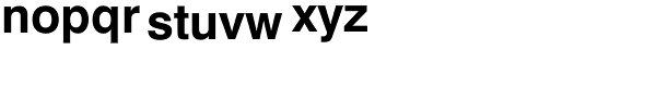 Swiss 721 Bold Font LOWERCASE