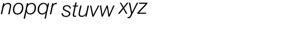 Swiss 721 Light Italic Font LOWERCASE