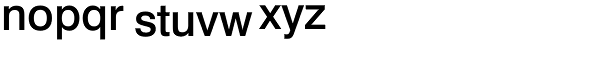 Swiss 721 Medium Font LOWERCASE