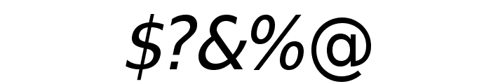 SwitzeraADF-Italic Font OTHER CHARS