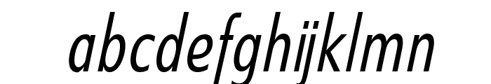 SwitzeraADF-LightCondItalic Font LOWERCASE