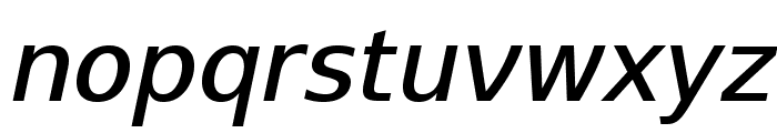 SwitzeraADF-MediumItalic Font LOWERCASE