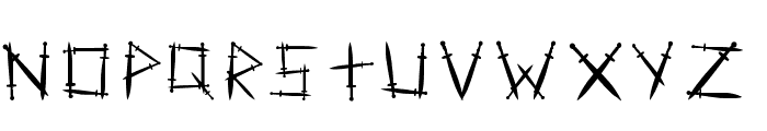 Swordlings Font UPPERCASE