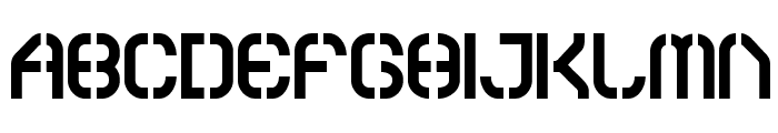 Sylar Stencil Font UPPERCASE